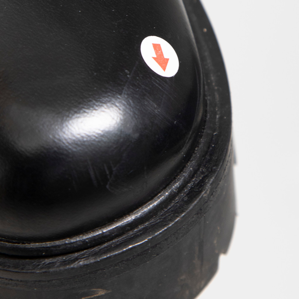 Prada Black Leather Chelsea Logo Boots