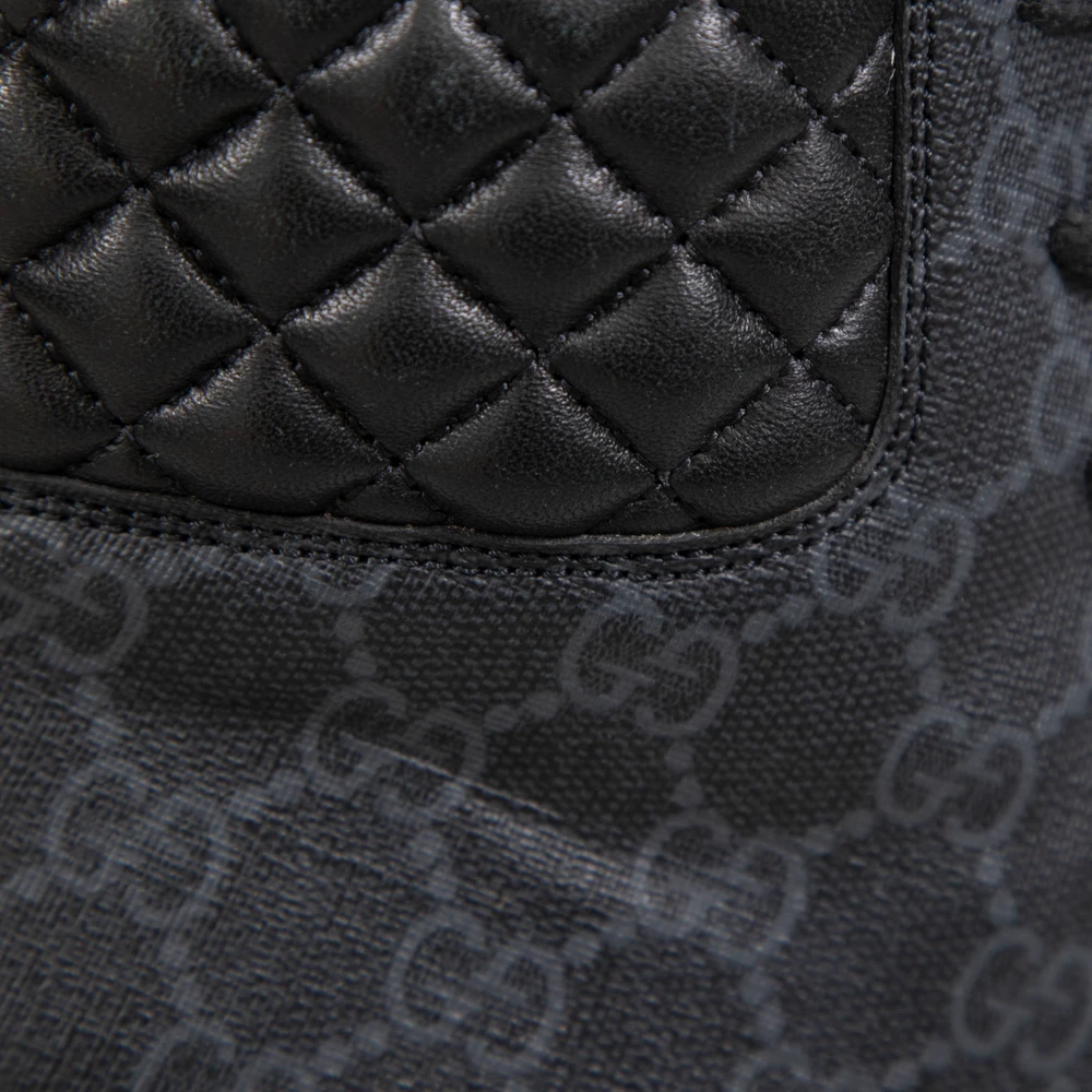 Gucci GG Supreme Combat Ankle Boots
