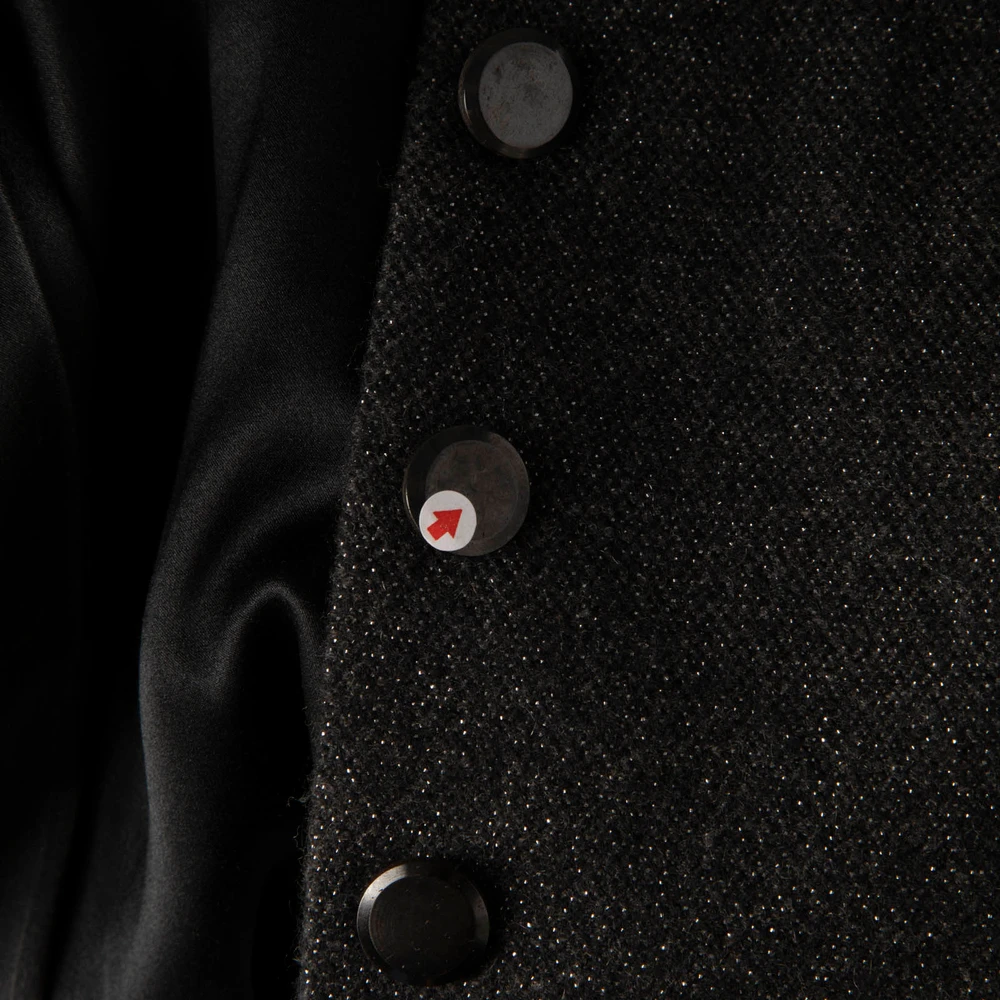 Ralph Lauren Grey Wool Metallic Jacket
