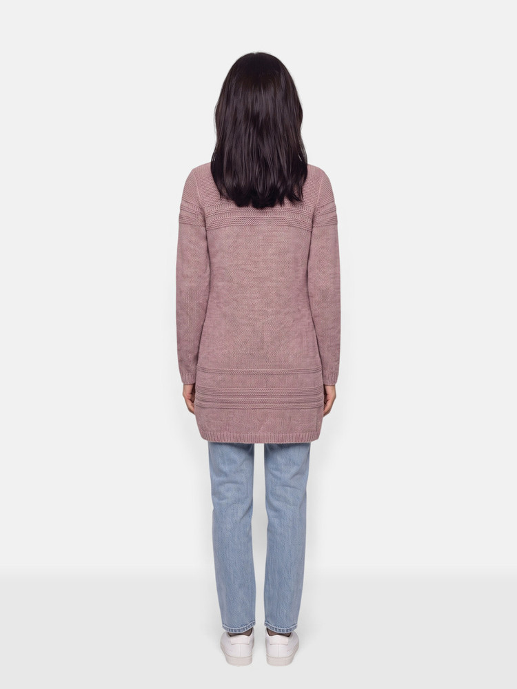 Zadig & Voltaire Purple Alpaca Long Cardigan
