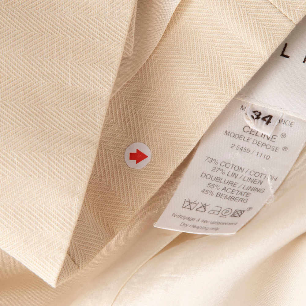 Céline Beige Hook Fastening Blazer