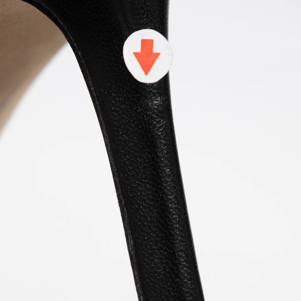 Jimmy Choo Black Leather Lizard Embossed Cass 95 Pumps