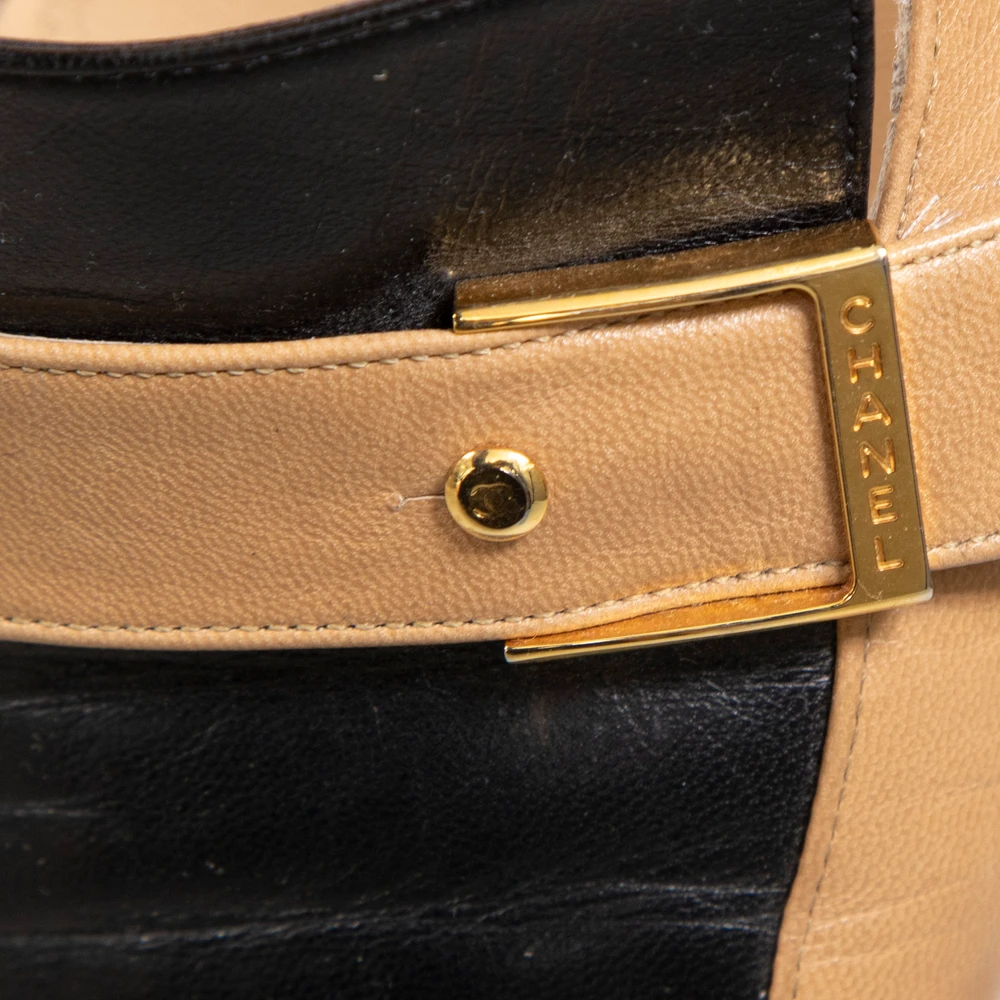 Chanel Vintage Brown Leather CC Loafers