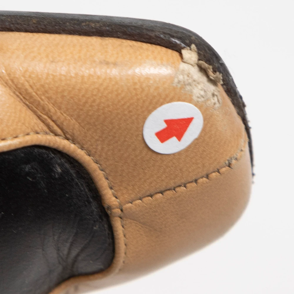 Chanel Vintage Brown Leather CC Loafers