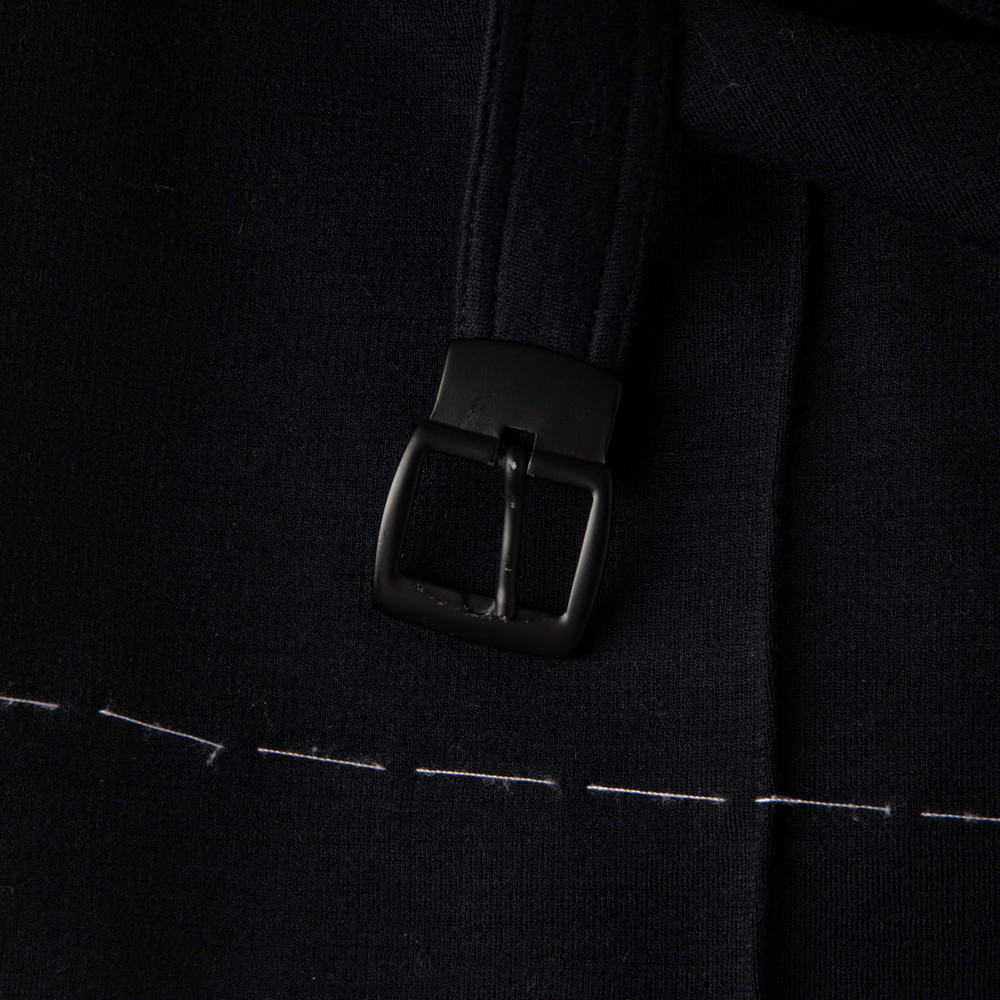 Maison Margiela Navy Wool Belted Shorts