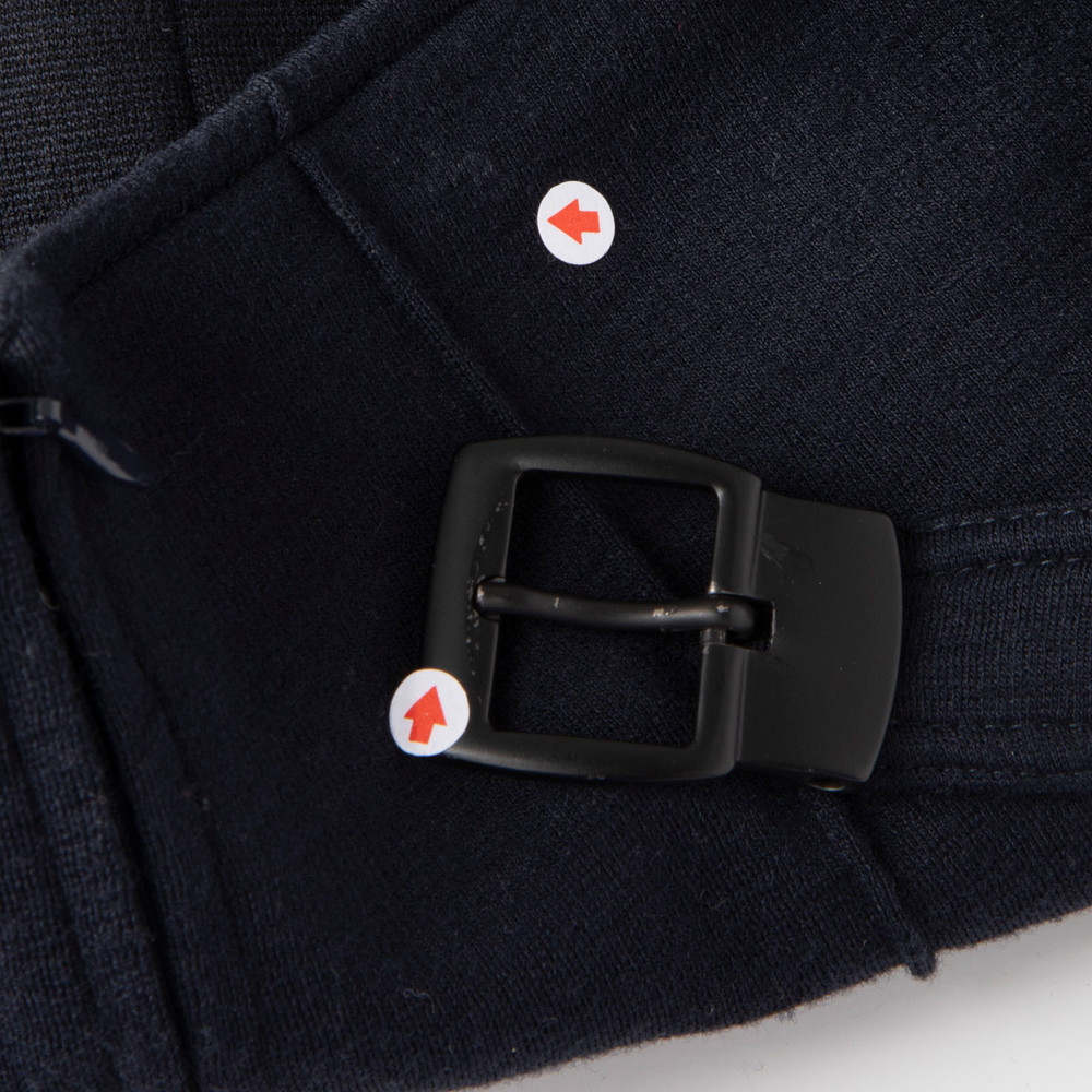 Maison Margiela Navy Wool Belted Shorts
