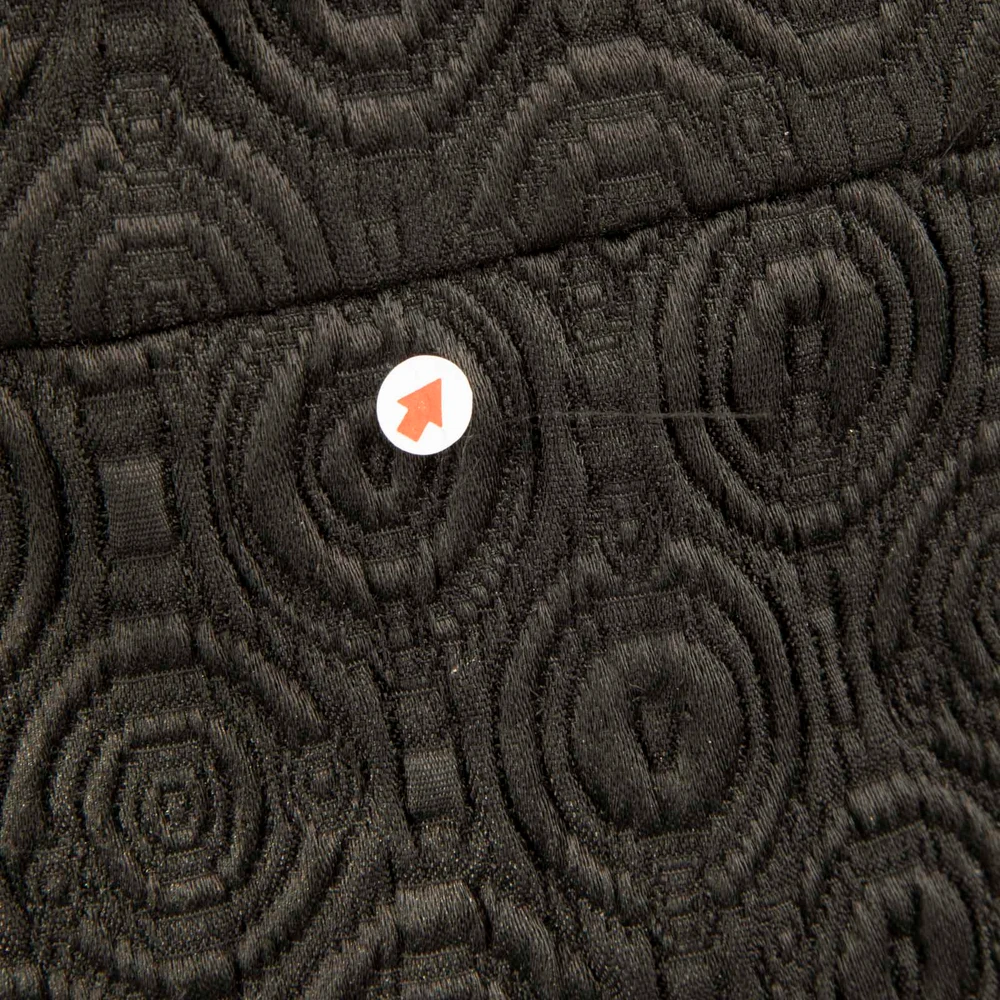 Max Mara Black Abstract Textured Knee Length Dress