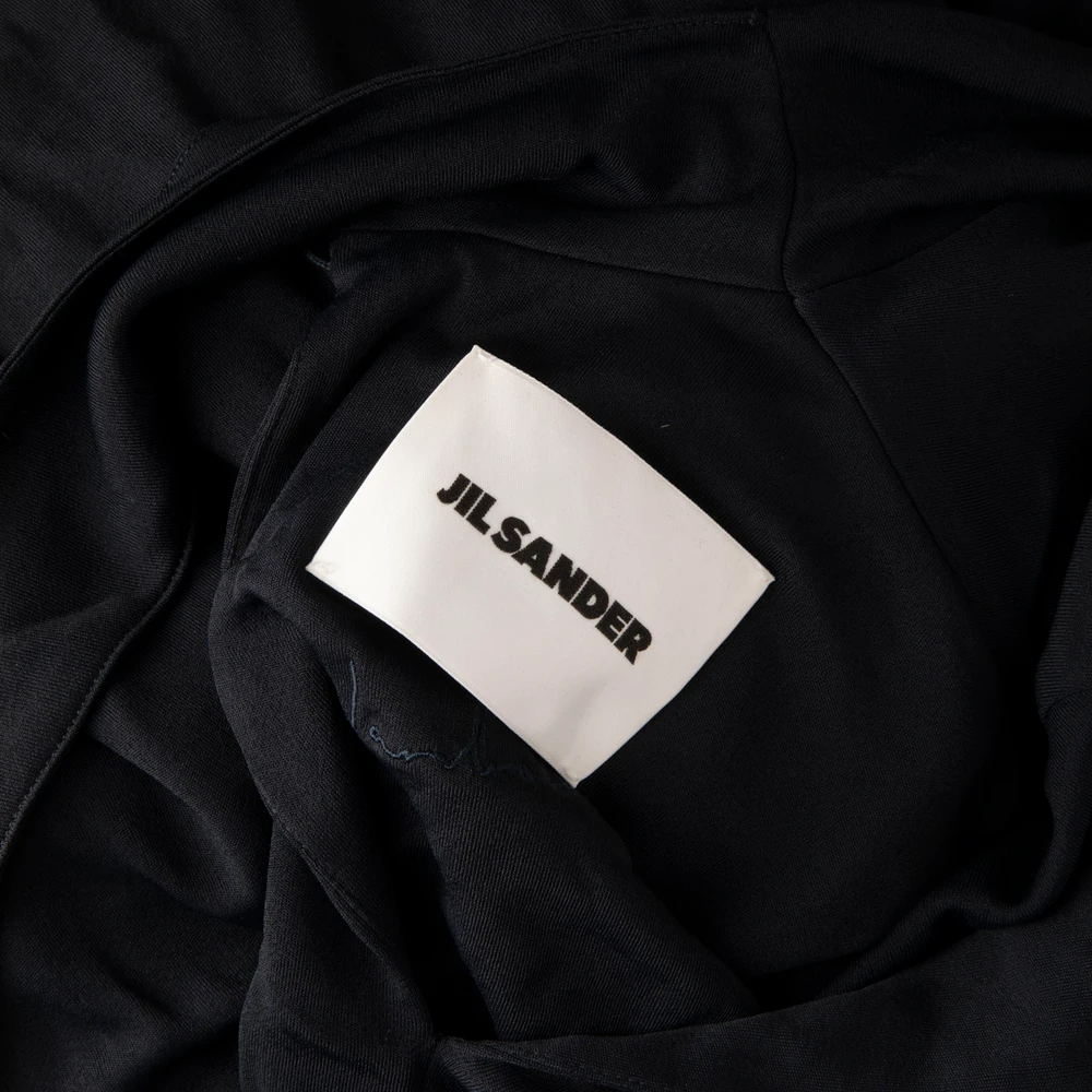 Jil Sander Navy Layered Short Sleeve Dress