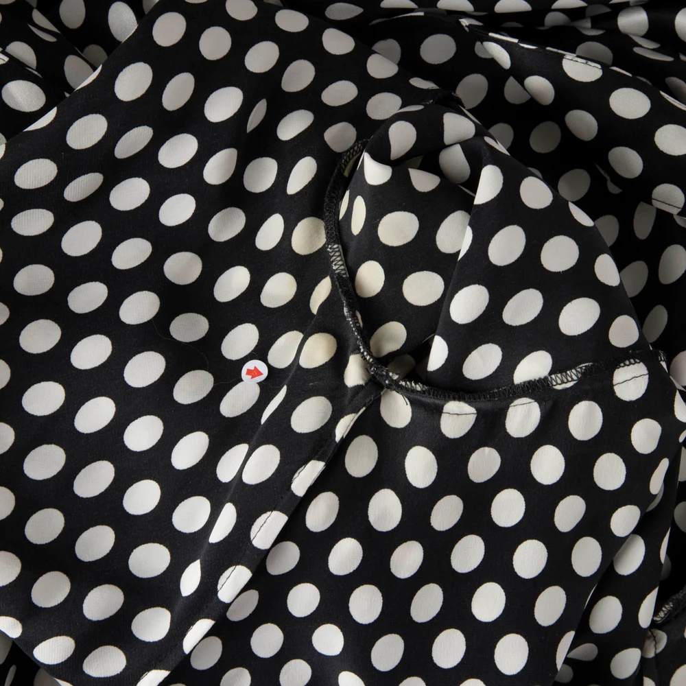 Diane Von Furstenberg Black & White Polkadot Dress