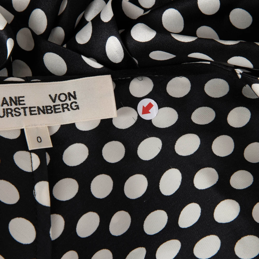 Diane Von Furstenberg Black & White Polkadot Dress