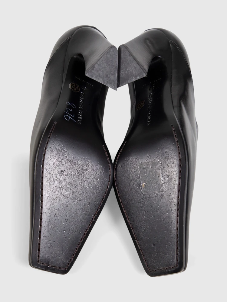 Bottega Veneta Black Leather Banzai Pumps