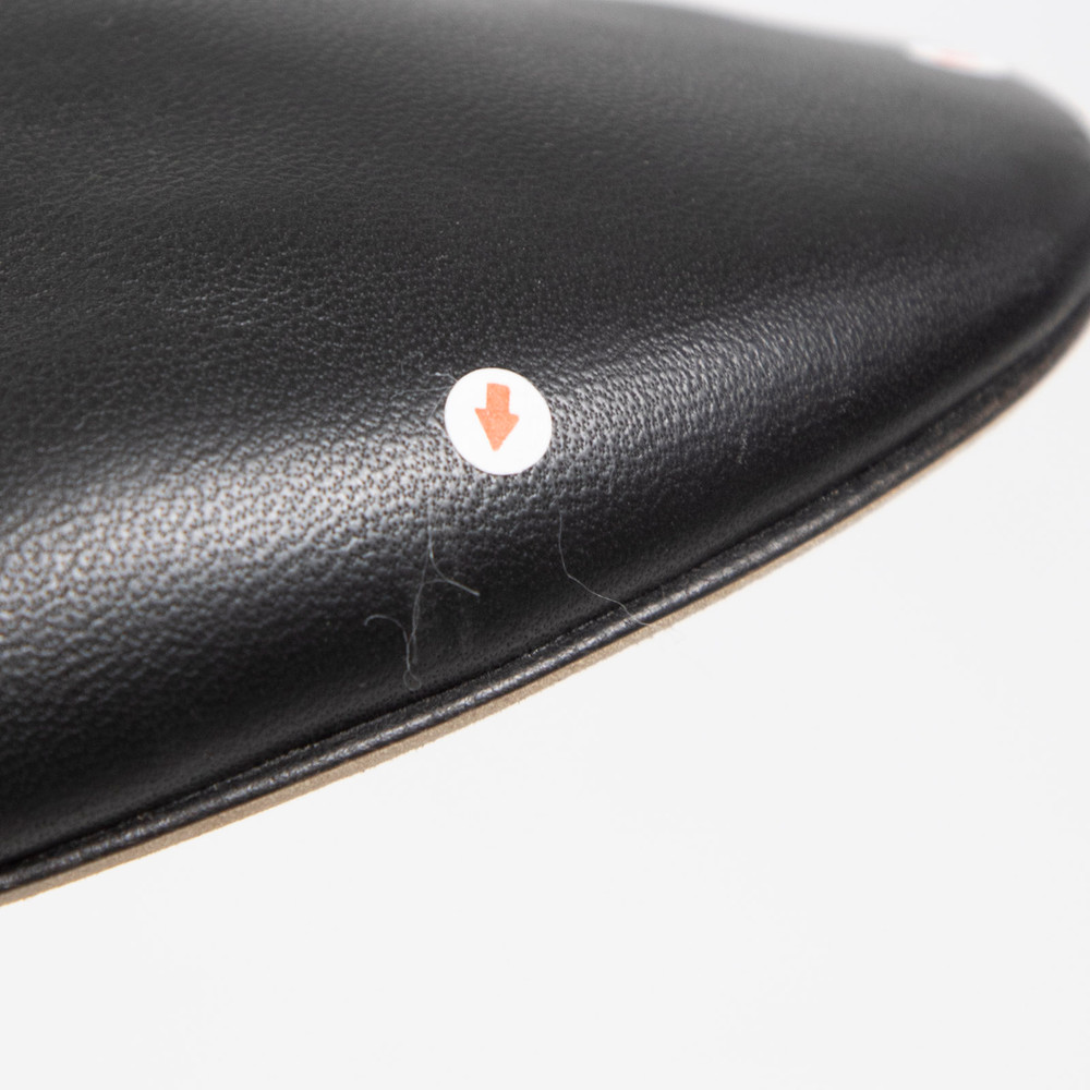Jacquemus Black Leather Rondes Mary Jane Ballet Flats