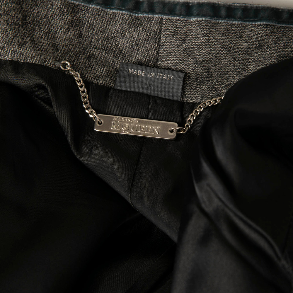 Alexander McQueen Grey Wool Single Breasted Jacket