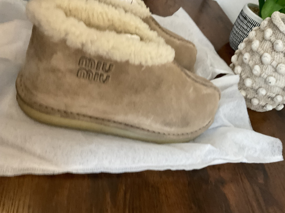 Miu Miu Shearling Snow Boots