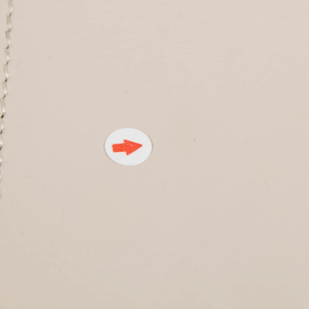 Saint Laurent White Leather Cassandre Phone Holder Bag