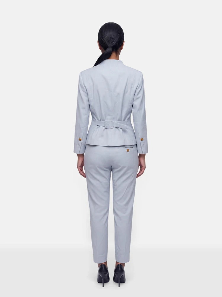 Vivienne Westwood Light Blue Wool Suit Set