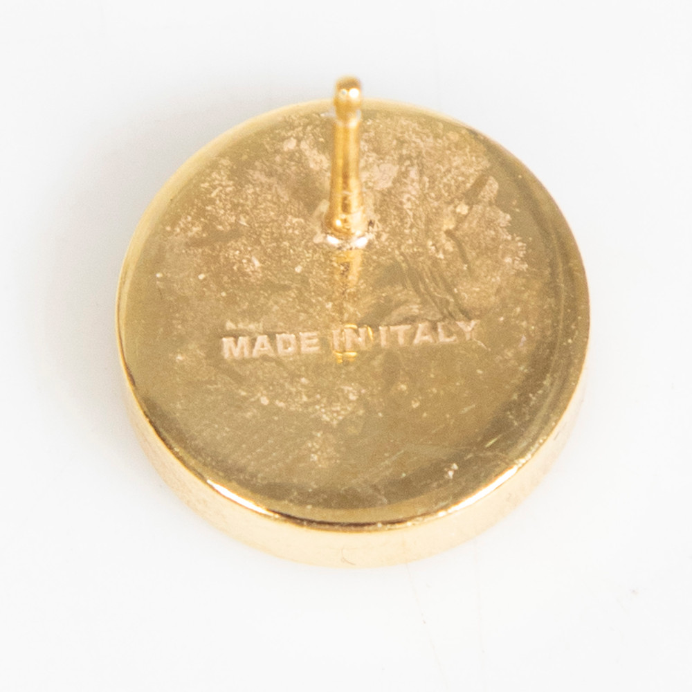 Miu Miu Gold Logo Earrings