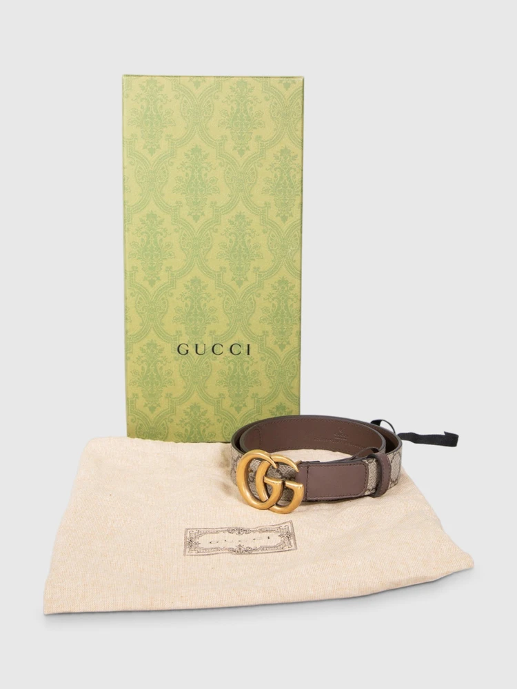 Gucci Brown GG Marmont Belt
