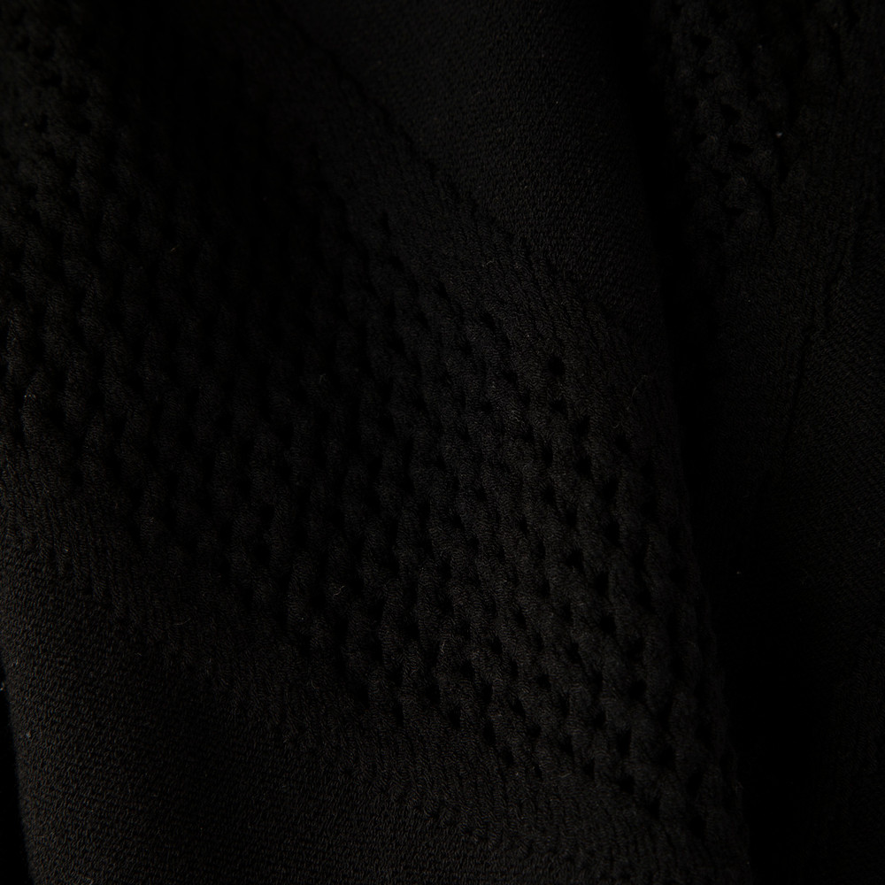 Roberto Cavalli Black Mock Neck Knit Jumper