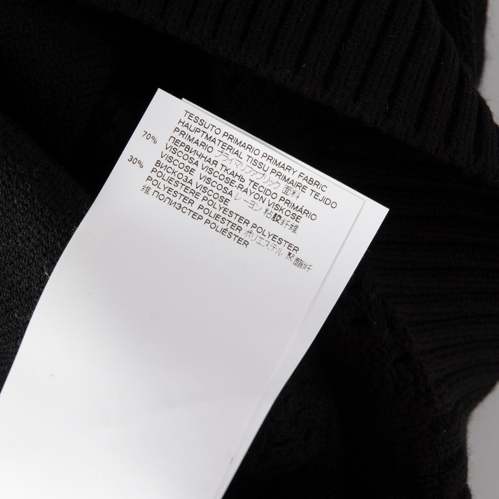 Roberto Cavalli Black Mock Neck Knit Jumper