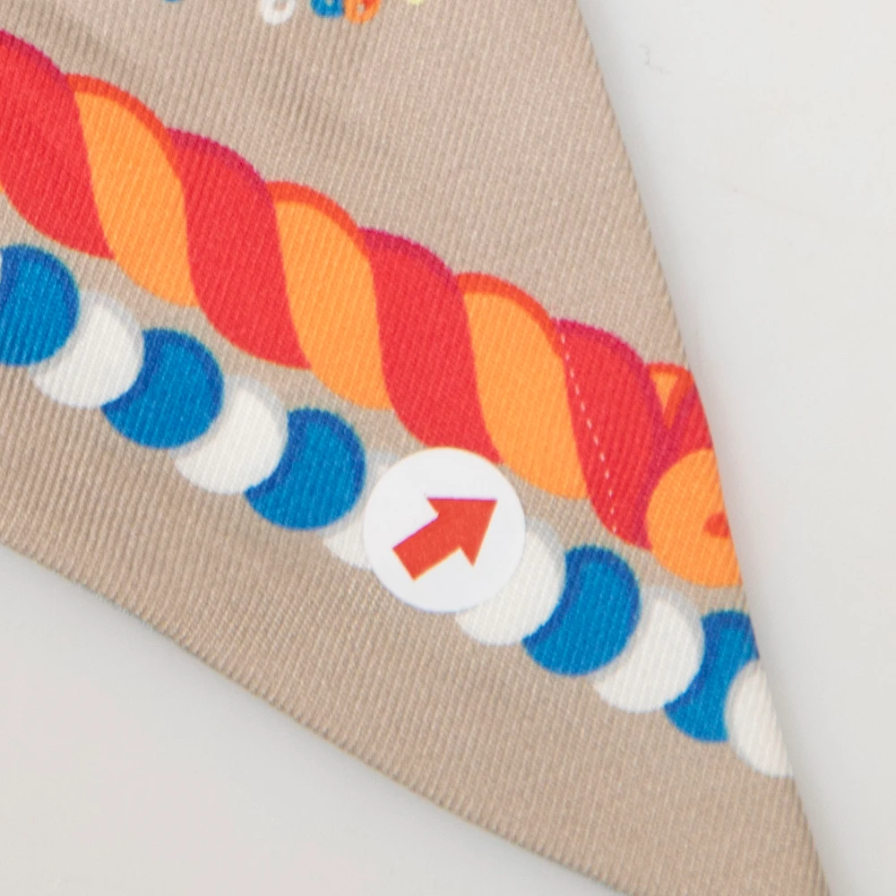 Hermès Epaulettes de Gala Silk Twilly Scarf
