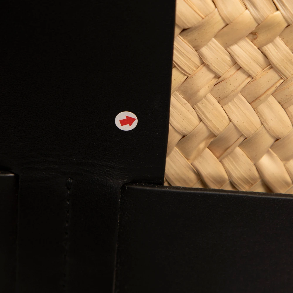 DeMellier Beige & Black The Santorini Basket Bag