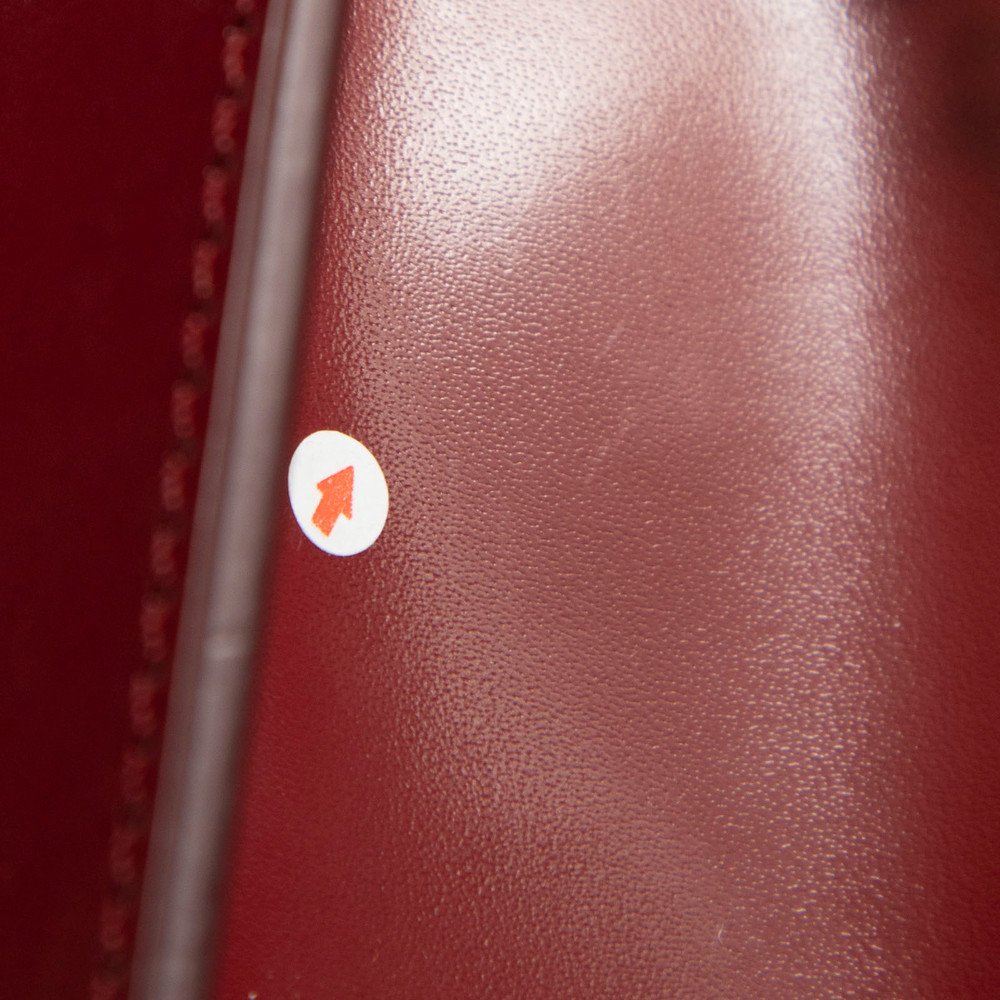 Sophie Hulme Red Leather Micro Cocktail Stirrer Bag