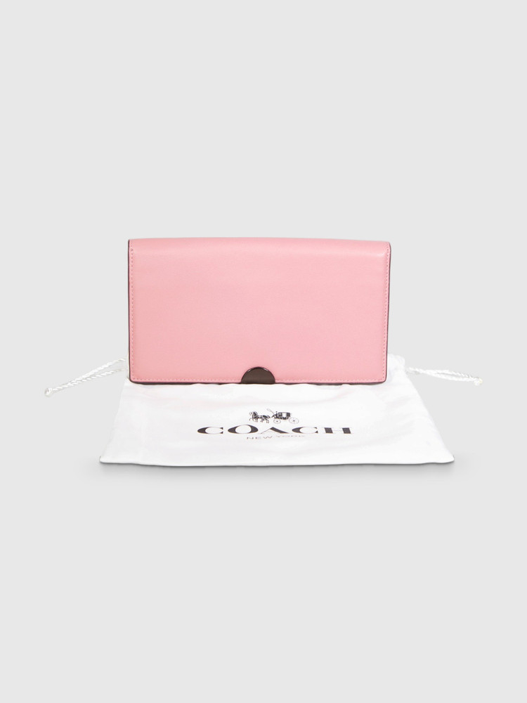 Coach Pink Leather Dreamer Long Wallet