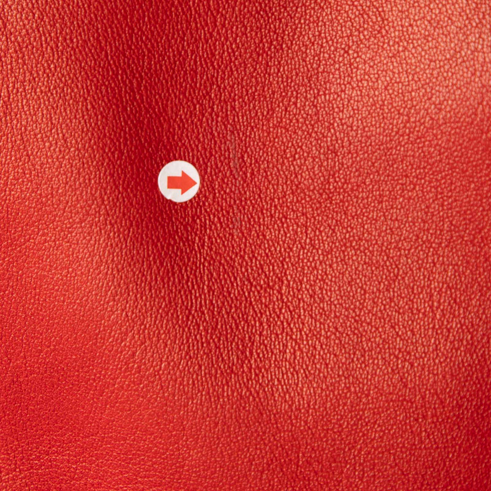 Gucci Fall 2020 Red Leather Wide Leg Trousers