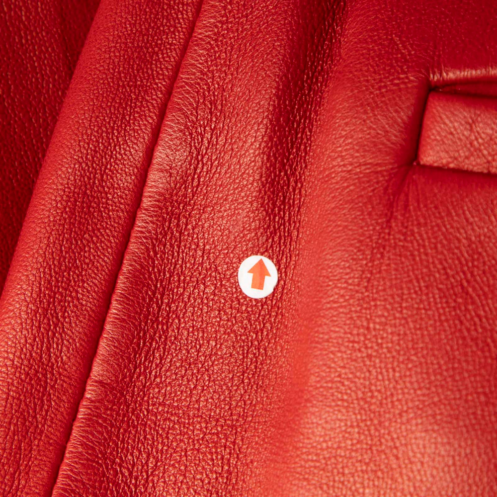 Gucci Fall 2020 Red Leather Wide Leg Trousers