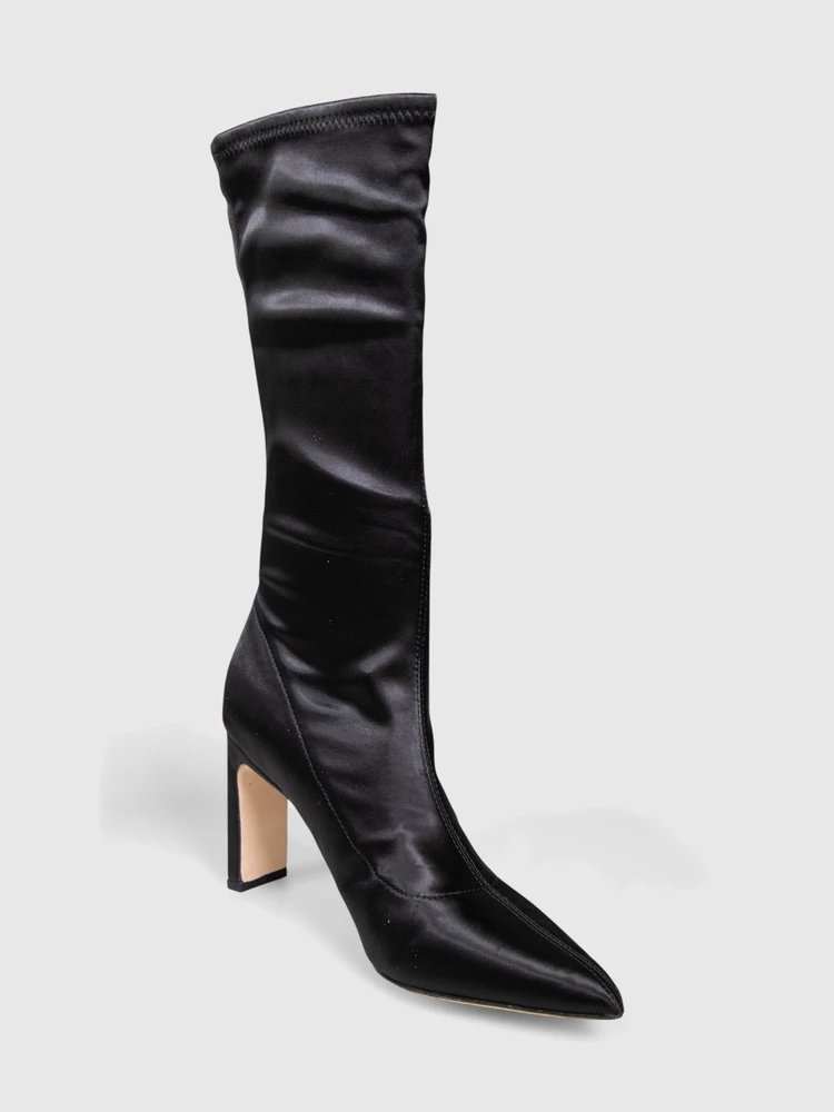 Sigerson Morrison Black Point Toe Heeled Boots