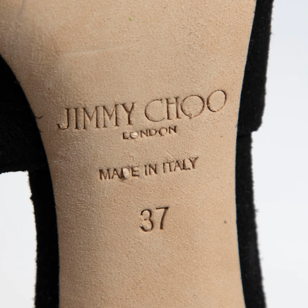 Jimmy Choo Black Suede Strappy Sandals
