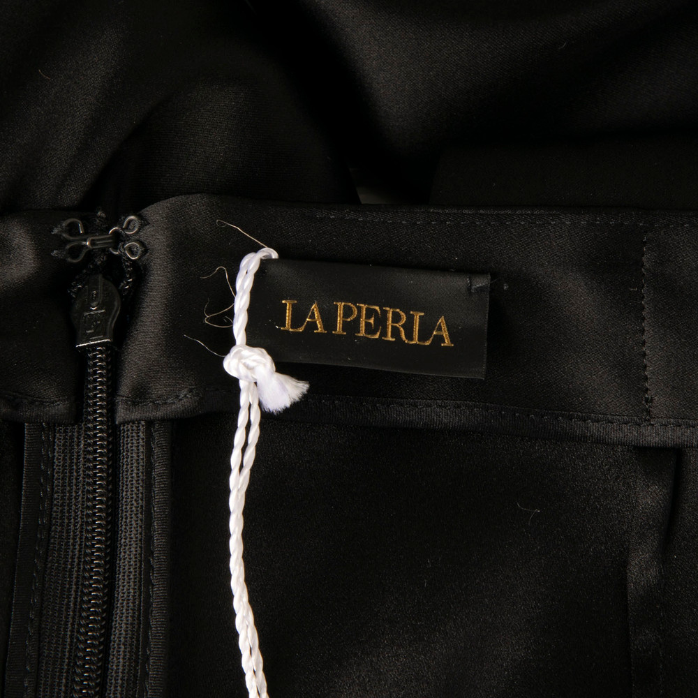 La Perla Black Silk Slim Trousers