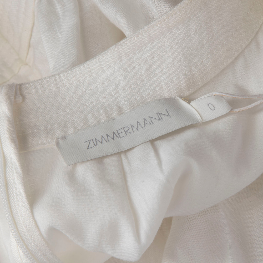 Zimmermann White Mae Floral Midi Dress