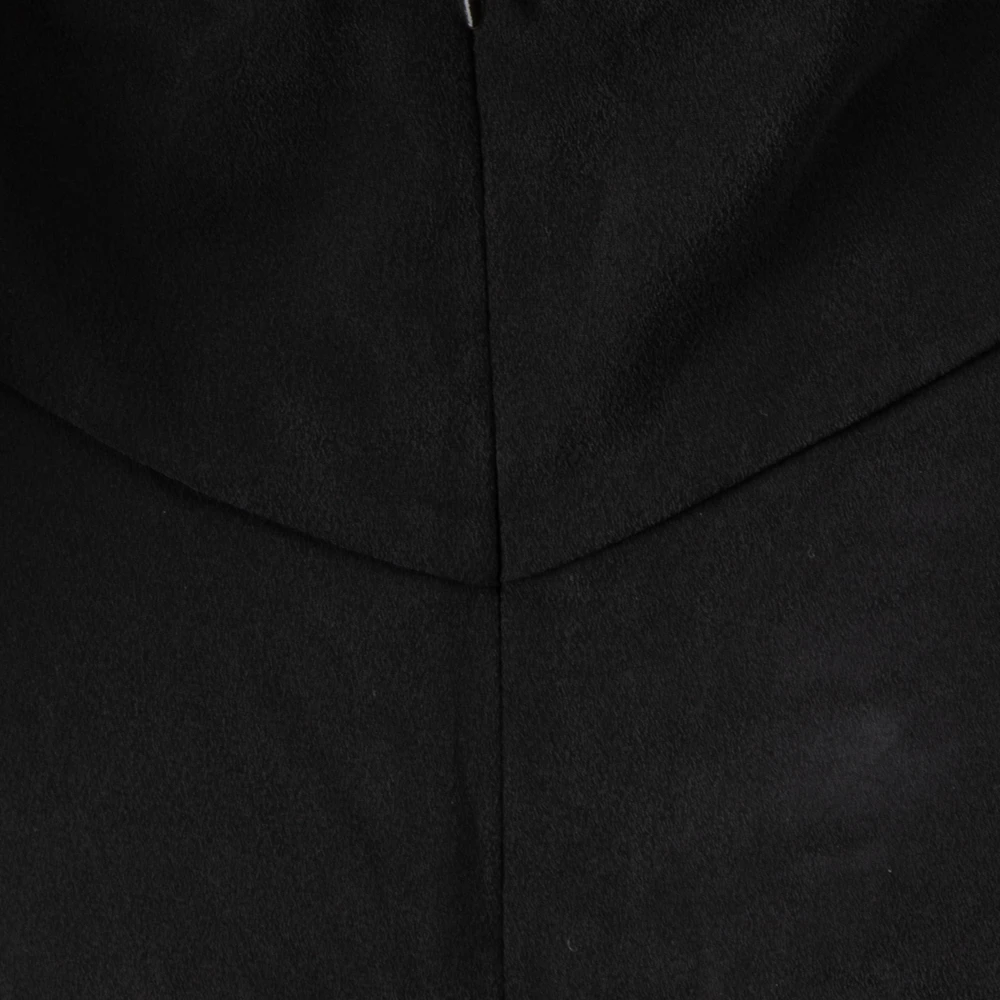 L'Agence Black Silk Cut Out Maxi Dress