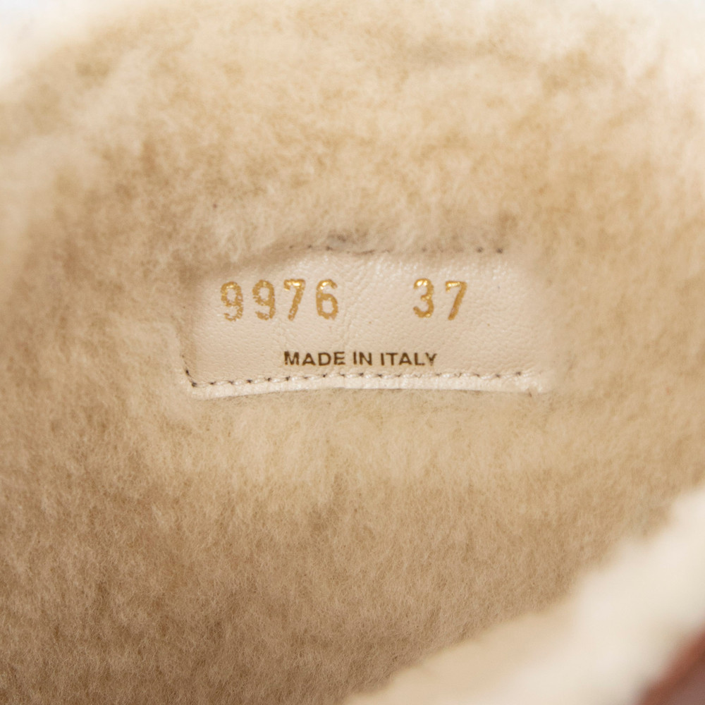 Prada Brown Leather Shearling Lined Knee High Boots