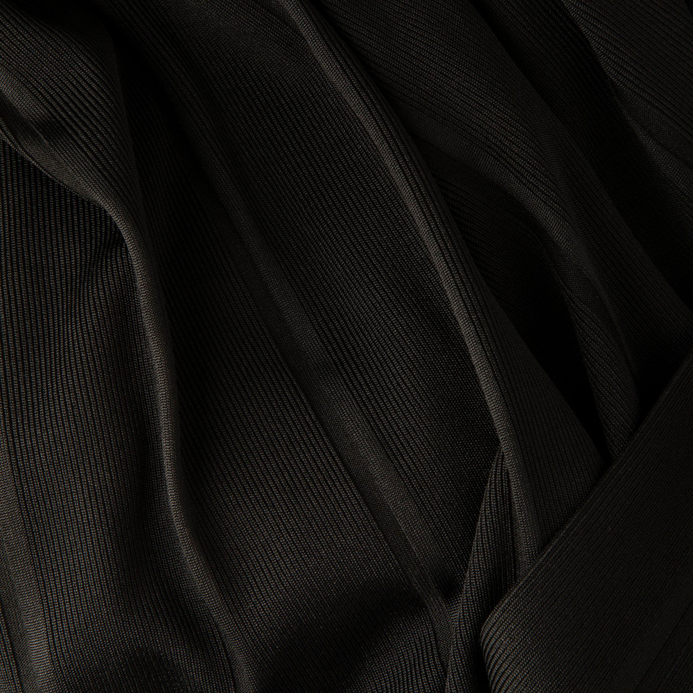 Theory Black Ribbed Midi Dress