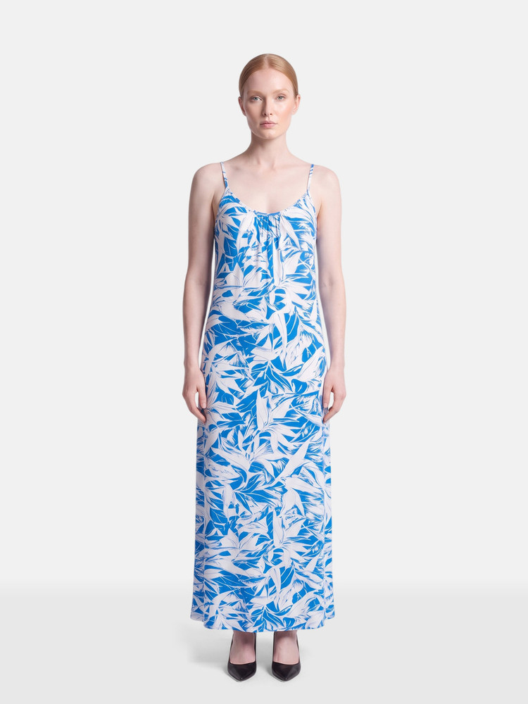 Melissa Odabash Blue Angelina Floral Dress