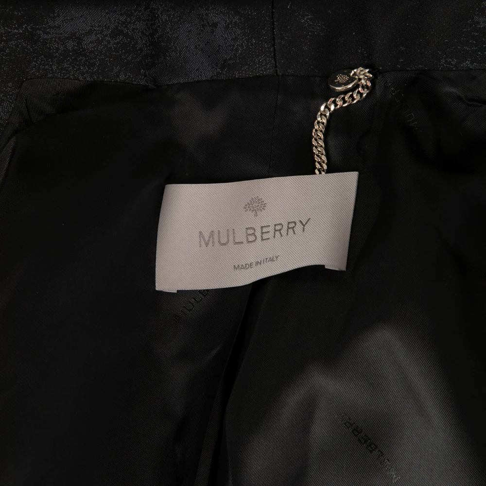 Mulberry Black Abstract Embroidered Blazer
