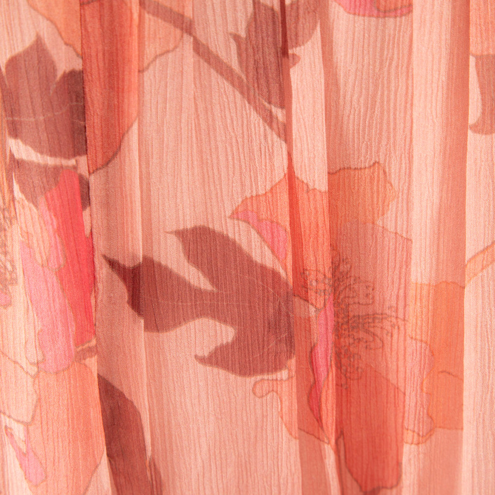 Zimmermann Pink Floral Silk Concert Maxi Skirt