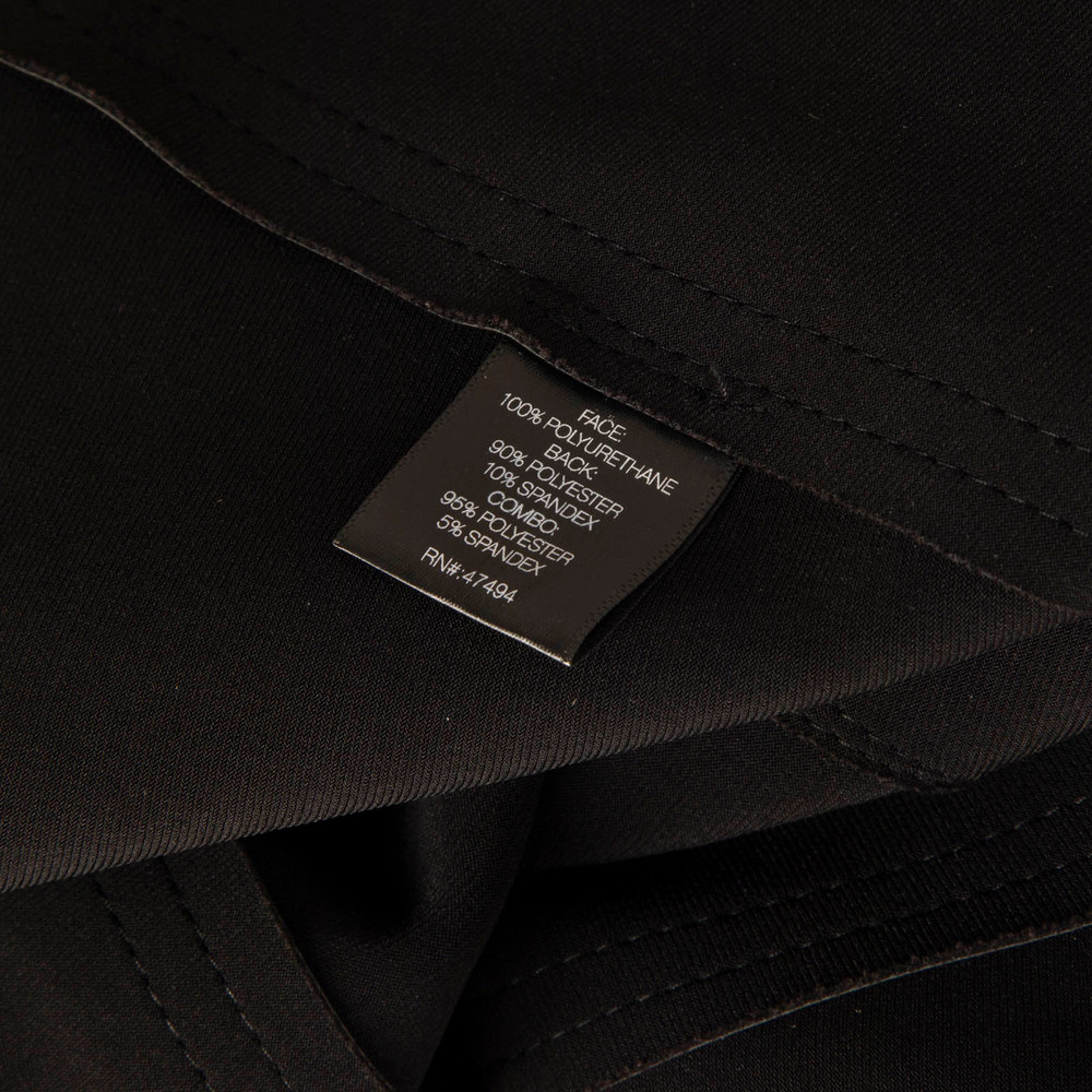 Norma Kamali Black Vegan Leather Panelled Skirt