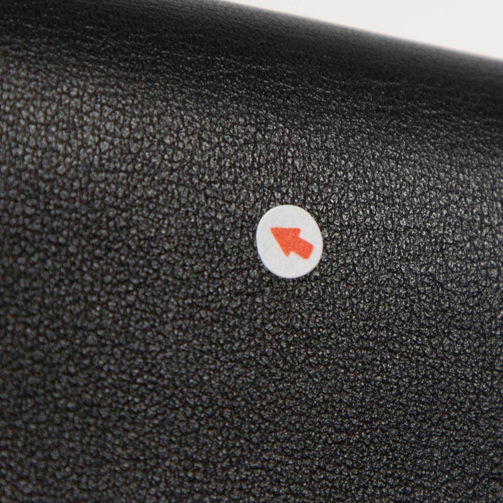 Valentino Garavani Black Rockstud Leather Wallet On Chain