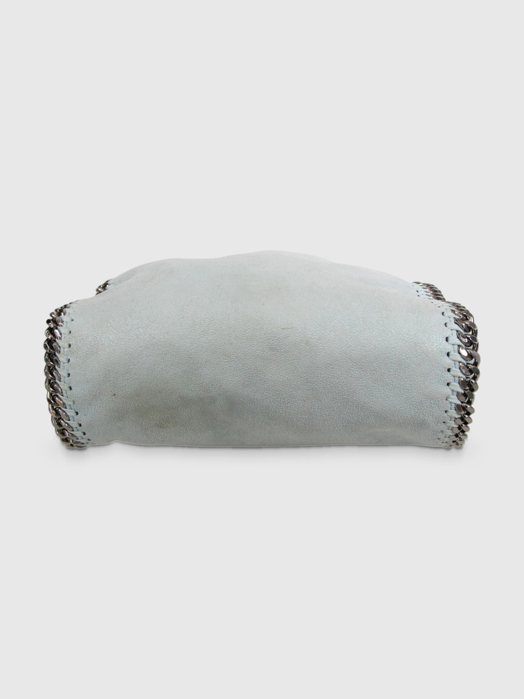 Stella McCartney Blue Vegan Suede Falabella Tote Bag