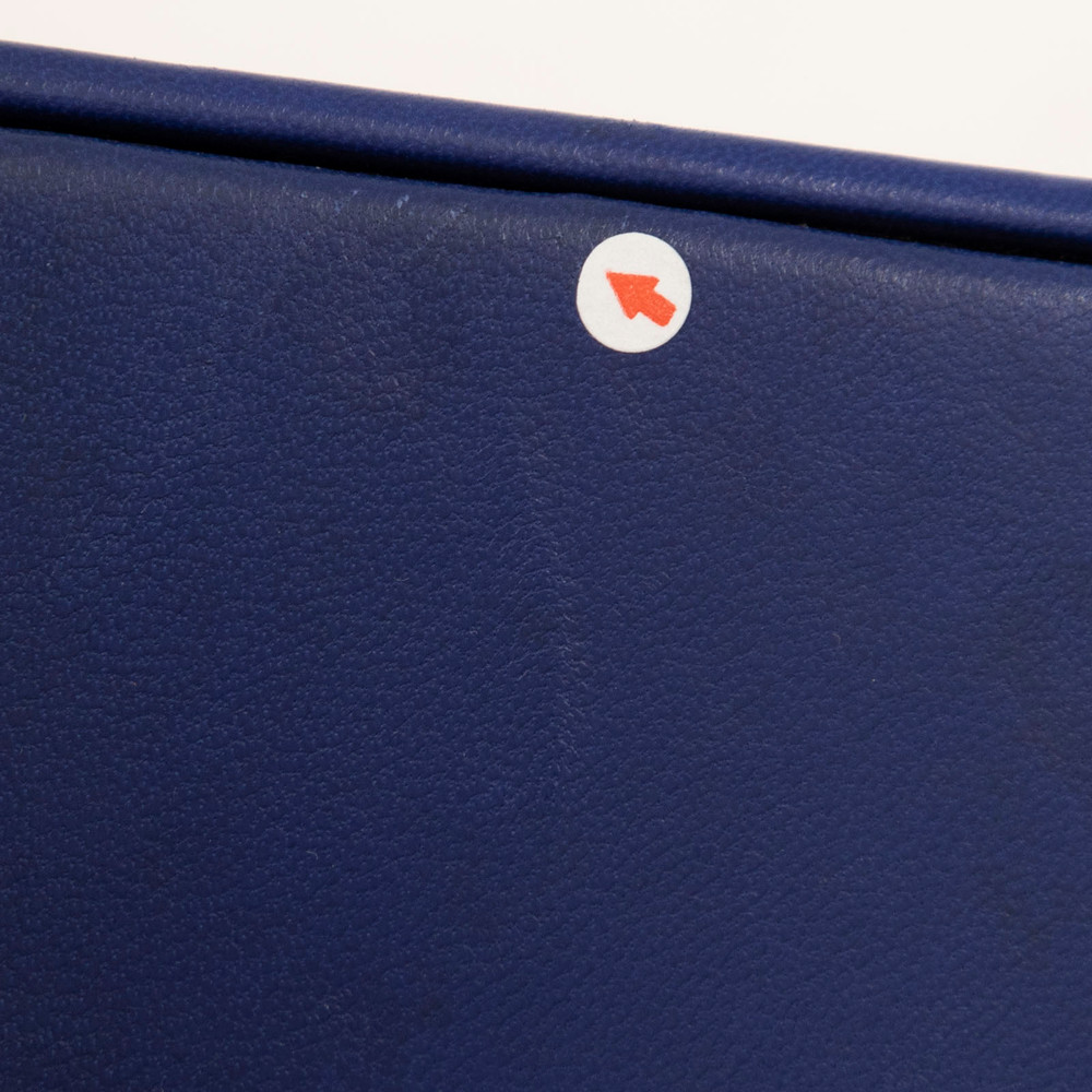 Saint Laurent Blue Leather Pyramid Box Clutch