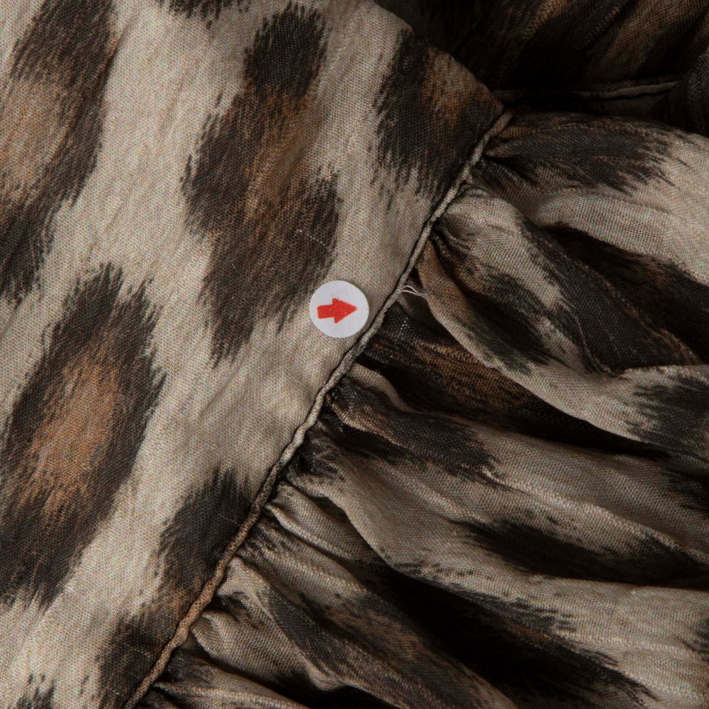Smythe Brown Leopard Print Blouse
