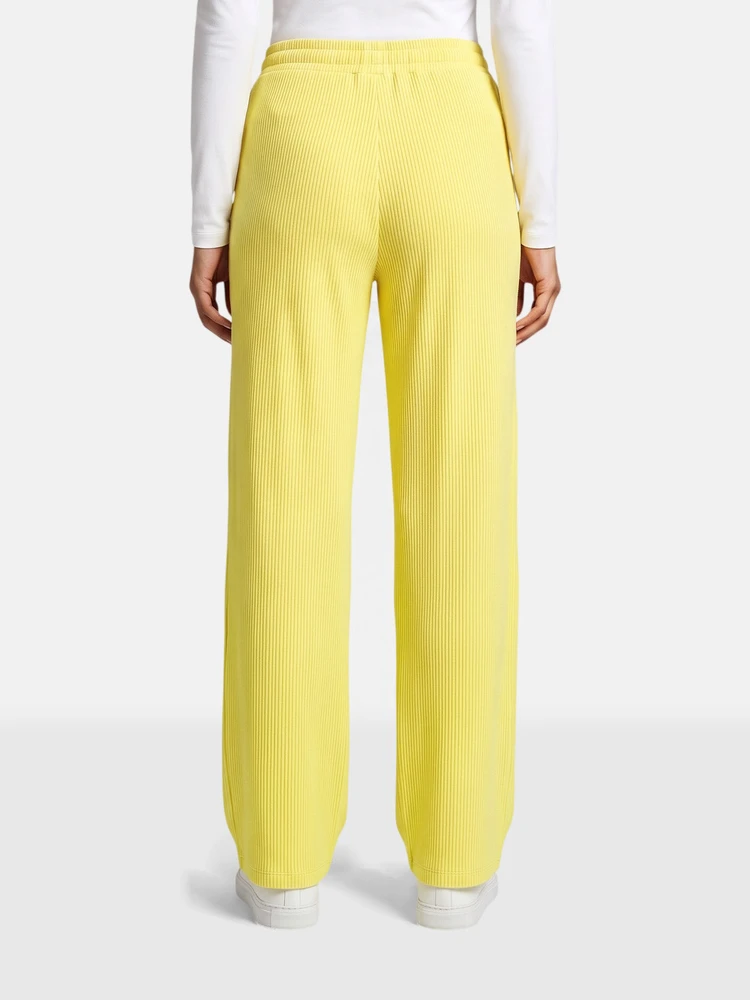 Maison Margiela Neon Yellow Wide Leg Elasticated Joggers