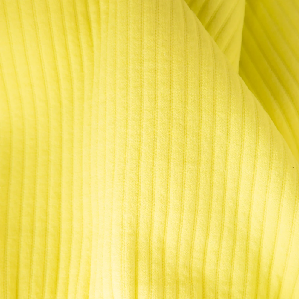 Maison Margiela Neon Yellow Wide Leg Elasticated Joggers