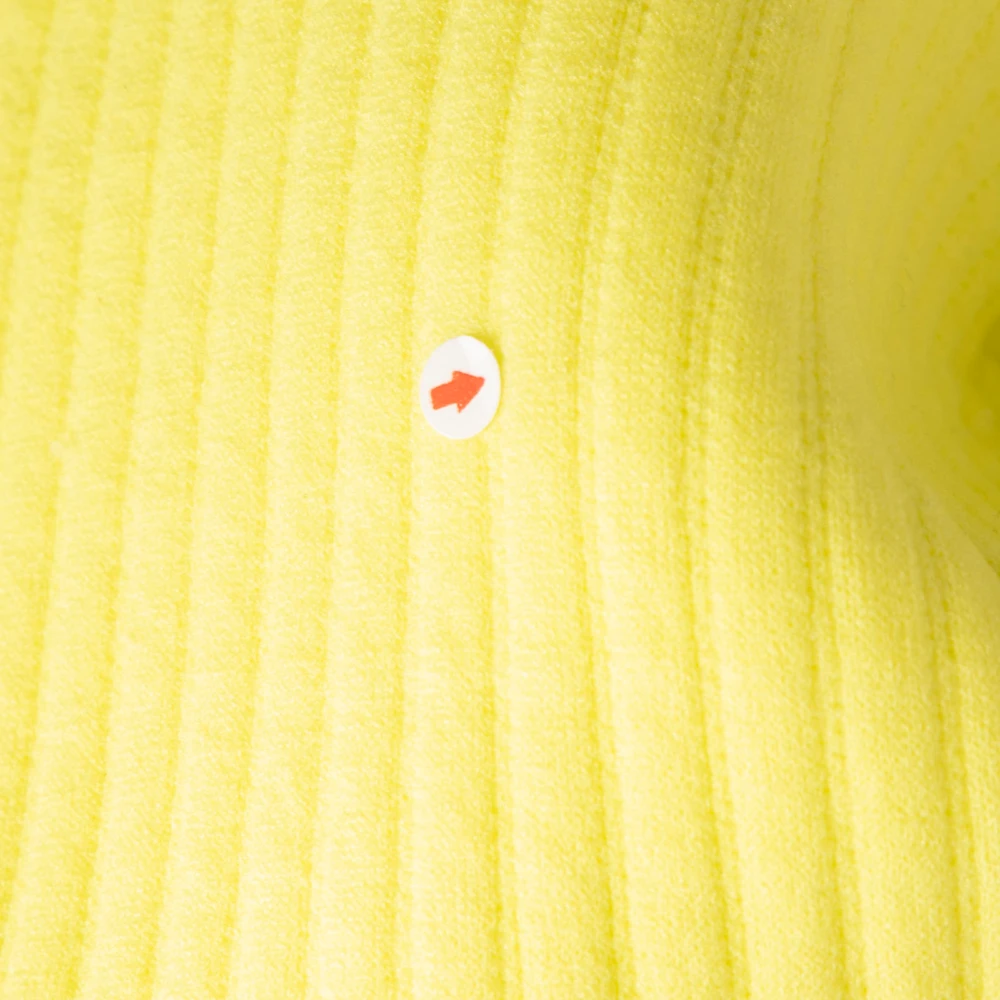 Maison Margiela Neon Yellow Wide Leg Elasticated Joggers