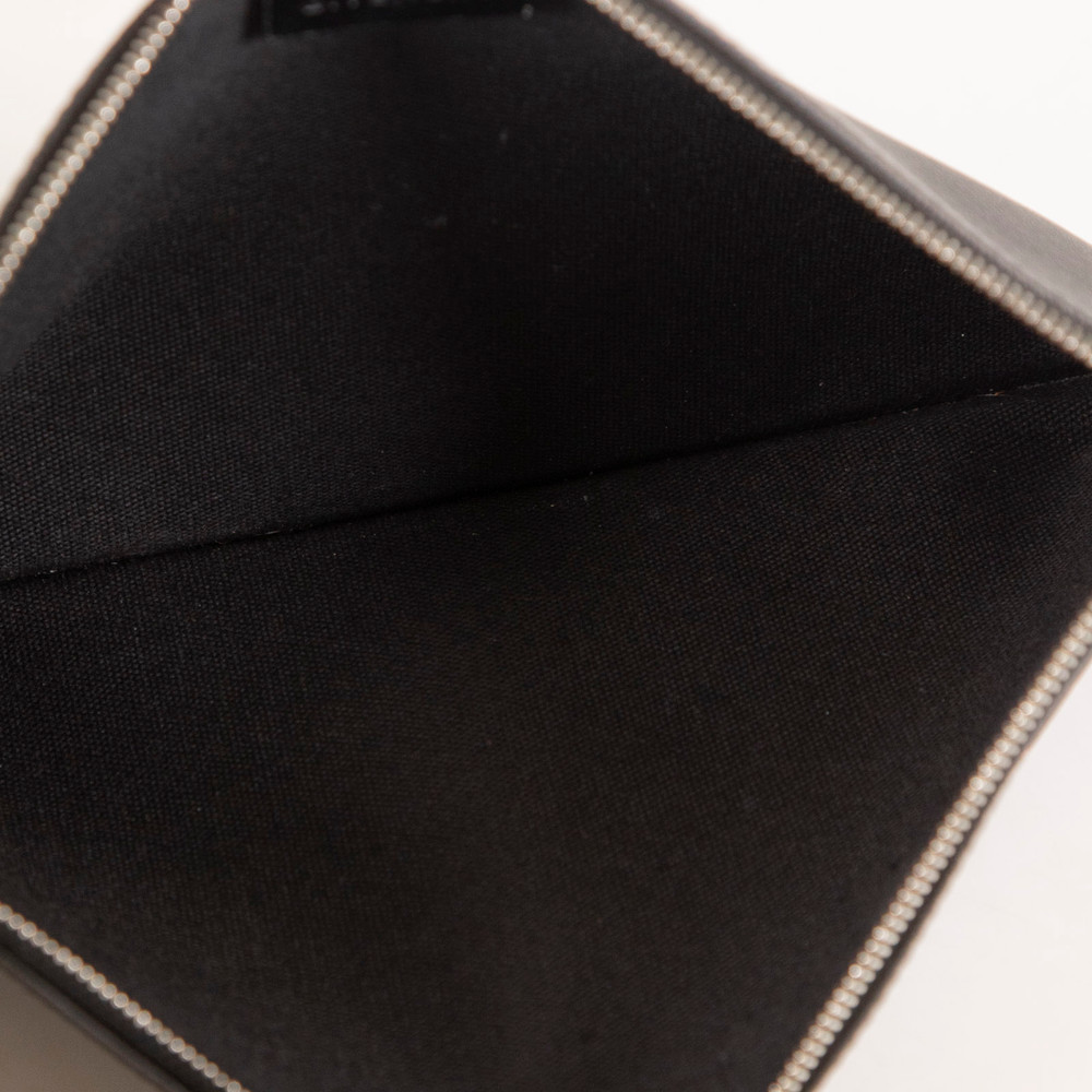 Givenchy Black Saffiano Faux Leather Clutch