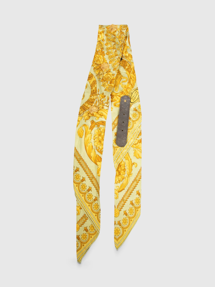 Versace Yellow & Green Scarf Belt